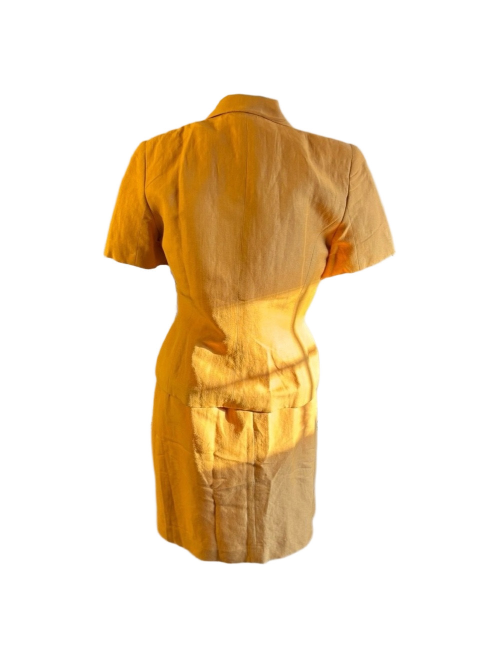 Petite Sophisticate Women's Yellow Vintage Suit Size 10 - Picture 3 of 5